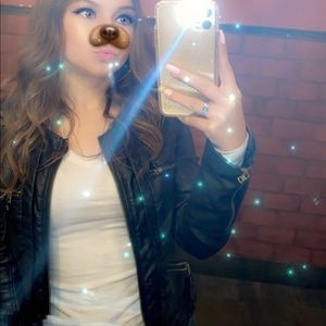 American eagle leather jacket